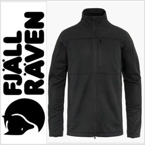 FJALL RAVEN Abisko Fleece Lightweight Hooded Jacket Black Men's Large